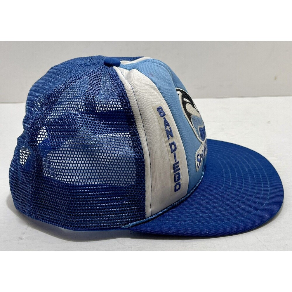 Sea World San Diego 1988 Snapback Mesh Trucker Cap Shamu Whale Big Logo Vintage - Picture 3 of 14